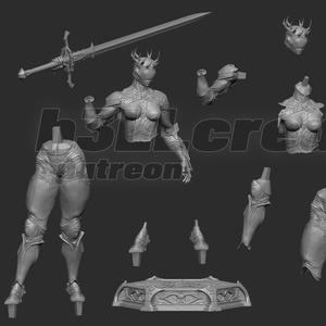 Proxima the Broodseeker - Mortal Shell 2 - művészet - makett, modell - Meska.hu