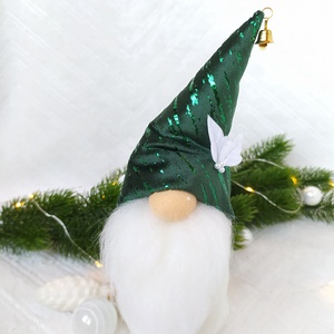 Sötétzöld sapkás manó, gnóm, télapó - Meska.hu