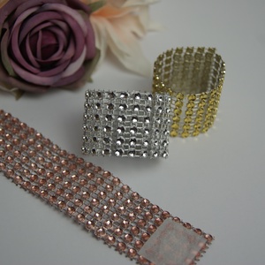 Strasszos esküvői székdísz vagy szalvétagyűrű - esküvő - dekoráció - helyszíni dekor - Meska.hu