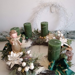 Nagy méretű vesszőkoszorú adventi - karácsony - adventi díszek - adventi koszorú - Meska.hu