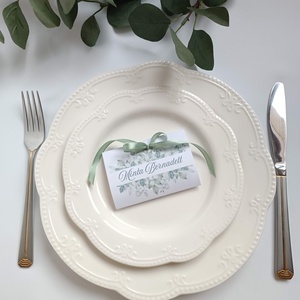 Ültetőkártya és köszönőajándék egyben, tábláscsoki - esküvő - meghívó & kártya - ültetési rend - Meska.hu