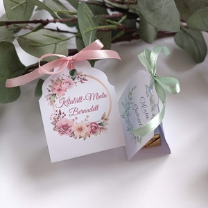 Ültetőkártya és köszönőajándék egyben, kiscsoki - esküvő - emlék & ajándék - köszönőajándék - Meska.hu