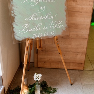 Matrica, esküvői köszöntőtábla - DIY - esküvő - dekoráció - tábla & jelzés - Meska.hu