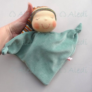 Mini rongyi baba- zöld -  - Meska.hu