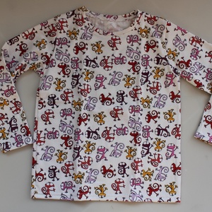 Waldorf fiú baba és azonos anyagból készült kisfiú póló- gyíkos  -  - Meska.hu