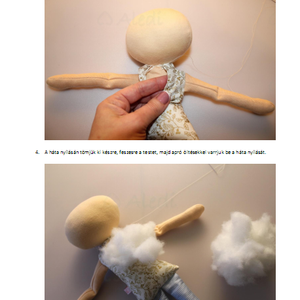 Angyal baba, tündér baba leírás, szabásminta - diy (csináld magad) - szabásminta, útmutató - szabásminta - Meska.hu