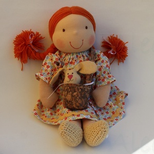 Nyuszis Waldorf baba  -  - Meska.hu