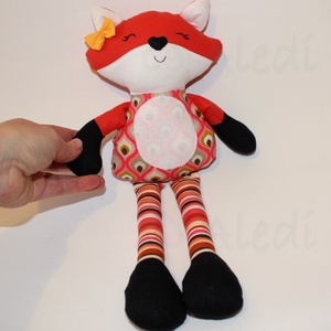 Róka lány rongybaba - játék & sport - plüssállat & játékfigura - róka - Meska.hu