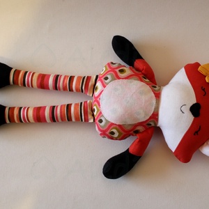 Róka lány rongybaba - játék & sport - plüssállat & játékfigura - róka - Meska.hu