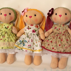 Textil nyuszi baba leírás, szabásminta - diy (csináld magad) - szabásminta, útmutató - szabásminta - Meska.hu