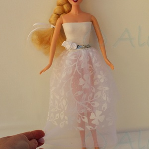 Barbie baba menyasszony ruha - játék & sport - baba & babaház - barbie ruhák - Meska.hu