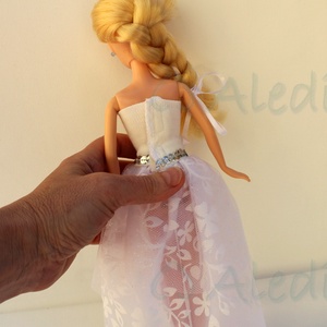 Barbie baba menyasszony ruha - játék & sport - baba & babaház - barbie ruhák - Meska.hu