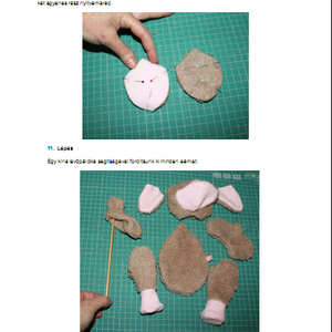 Bárányka leírás, szabásminta - diy (csináld magad) - szabásminta, útmutató - szabásminta - Meska.hu