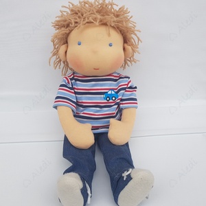 Fiú Waldorf baba - autós - játék & sport - baba & babaház - öltöztethető baba - Meska.hu