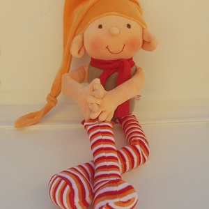 Plüss manó - karácsony - karácsonyi lakásdekoráció - karácsonyi manók, figurák - Meska.hu