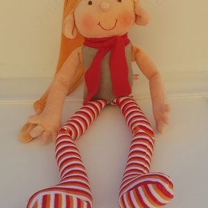 Plüss manó - karácsony - karácsonyi lakásdekoráció - karácsonyi manók, figurák - Meska.hu