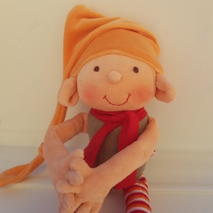 Plüss manó - karácsony - karácsonyi lakásdekoráció - karácsonyi manók, figurák - Meska.hu