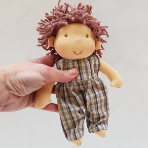 Kis Waldorf baba - barna hajú fiú - Meska.hu