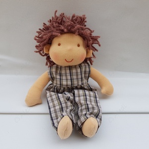 Kis Waldorf baba - barna hajú fiú - játék & sport - baba & babaház - öltöztethető baba - Meska.hu