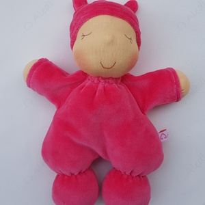 Plüss bébi baba - pink - játék & sport - baba & babaház - baba - Meska.hu