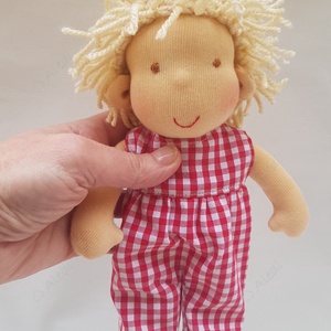 Kis Waldorf baba - szöszi fiú, Játék & Sport, Baba & babaház, Öltöztethető baba, Baba-és bábkészítés, Varrás, MESKA