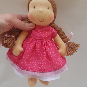 Kis Waldorf baba - pink - Meska.hu