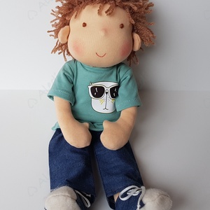 Napszemüveges Waldorf fiú baba - játék & sport - baba & babaház - öltöztethető baba - Meska.hu