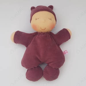 Plüss bébi baba - padlizsán - játék & sport - baba & babaház - baba - Meska.hu