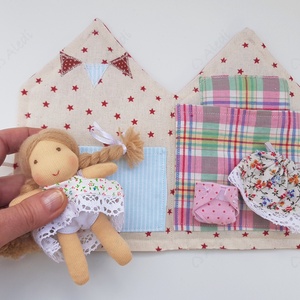 Házikós Waldorf baba ruhával, pelussal - Meska.hu