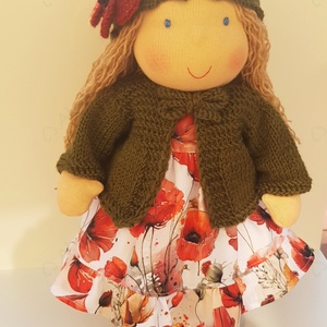 Waldorf baba - pipacsos - játék & sport - baba & babaház - öltöztethető baba - Meska.hu