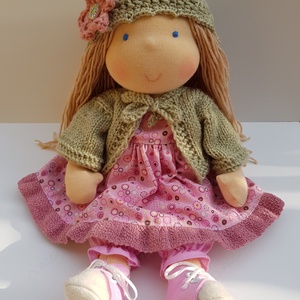 Waldorf baba - rózsaszín - Meska.hu