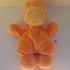Plüss bébi baba - narancs - játék & sport - baba & babaház - baba - Meska.hu