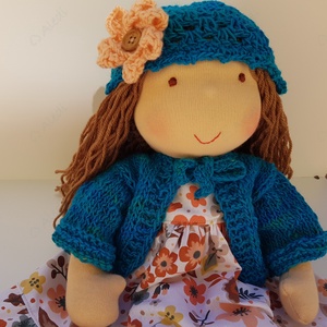 Waldorf baba - türkiz - Meska.hu