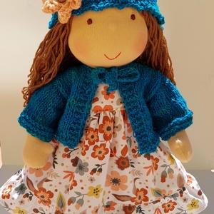 Waldorf baba - türkiz - játék & sport - baba & babaház - baba - Meska.hu