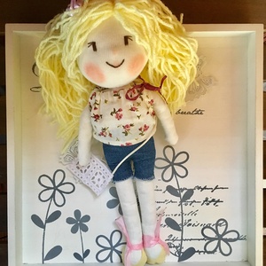 Fanni baba, kézműves baba, textilbaba, rongybaba, játékbaba - Meska.hu