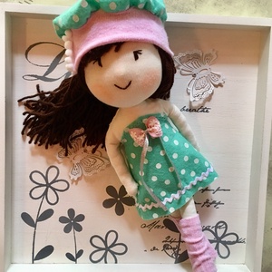 Lola baba, kézműves baba, textilbaba, rongybaba, játékbaba -  - Meska.hu