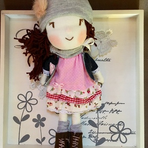 Eliza a felfedező kislány baba, kézműves baba, textilbaba, rongybab - Meska.hu
