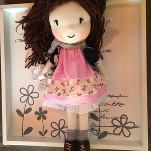 Liza a felfedező kislány baba, kézműves baba, textilbaba, rongybaba -  - Meska.hu