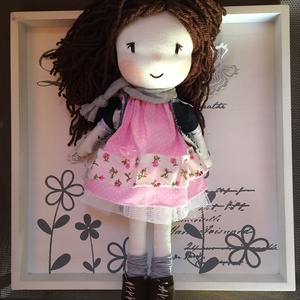 Liza a felfedező kislány baba, kézműves baba, textilbaba, rongybaba -  - Meska.hu