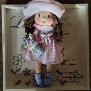 Kislány cicájával - játék & sport - baba & babaház - öltöztethető baba - Meska.hu