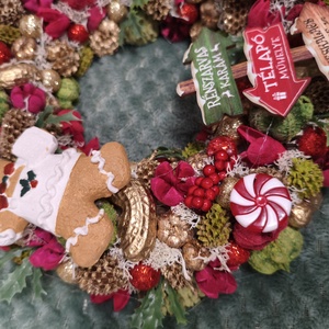 Karácsonyi ajtódísz  - karácsony - adventi díszek - adventi ajtódísz - Meska.hu