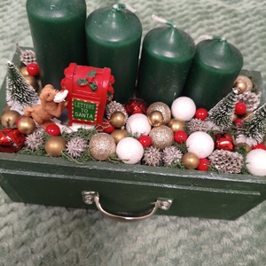 Adventi asztaldísz - karácsony - adventi díszek - adventi asztaldísz - Meska.hu