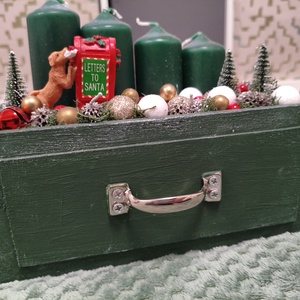 Adventi asztaldísz - karácsony - adventi díszek - adventi asztaldísz - Meska.hu