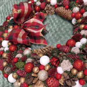 Adventi ajtódísz  - karácsony - adventi díszek - adventi ajtódísz - Meska.hu