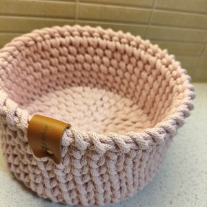 Horgolt tároló  - otthon & életmód - tárolás & rendszerezés - tárolókosár - Meska.hu