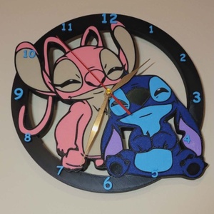 Stitch és Angel falióra, Otthon & Életmód, Dekoráció, Fali és függő dekoráció, Falióra & óra, , MESKA