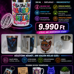 Egyedi Mintás Rozsdamentes Termobögre (355 ml)  - otthon & életmód - konyhafelszerelés, tálalás - tálalás - bögre & csésze - Meska.hu