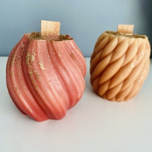 Modern szójaviasz gyertya, fa kanóccal - otthon & életmód - gyertya, illat, aroma - illatviasz - Meska.hu