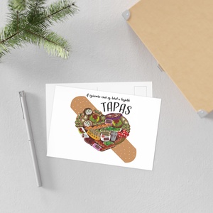 Spanyol tapas kaparós képeslap - otthon & életmód - papír, írószer - ajándékozás kellékei - képeslap, üdvözlőlap - Meska.hu