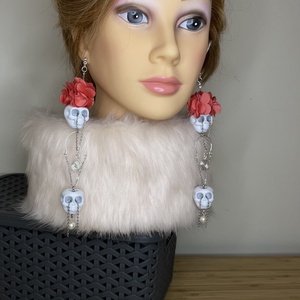 Exkluzív koponya ékszer - ékszer - fülbevaló - csillár fülbevaló - Meska.hu